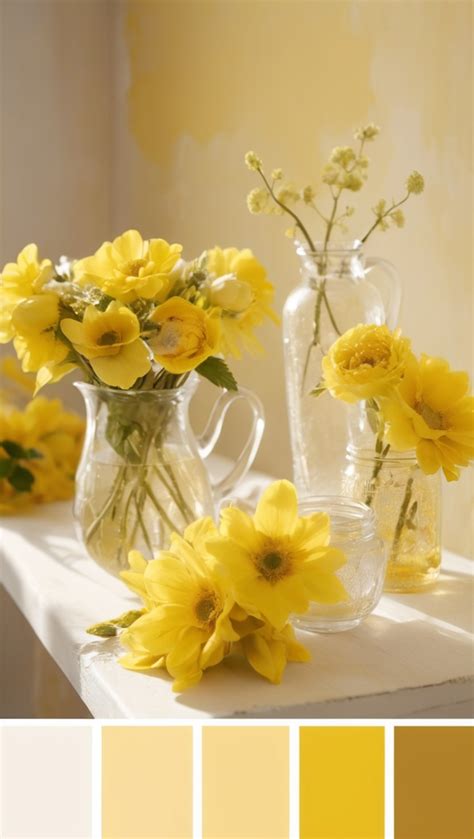 yellow color palette   home decor