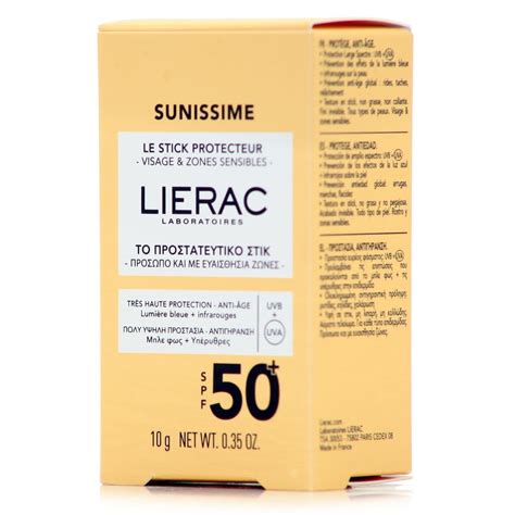 Lierac Sunissime Protective Αντηλιακό Stick Προσώπου SPF50 10ml