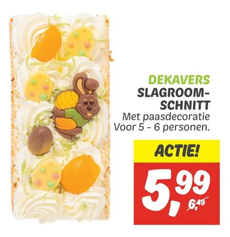 Slagroomschnitt Aanbieding Bij Dekamarkt