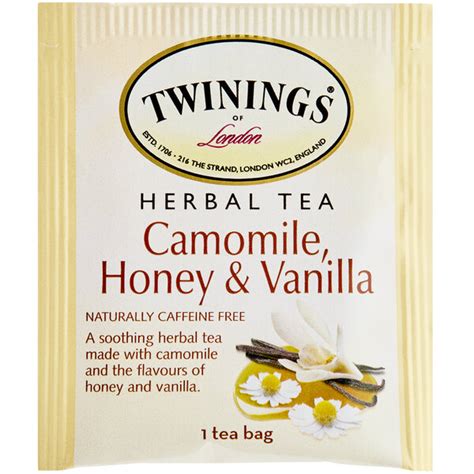 Twinings Chamomile Honey Vanilla Herbal Tea Bags Box