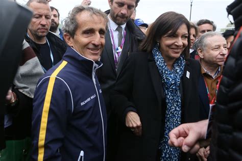 Photo Alain Prost Anne Hidalgo Lors De La Course Formule E