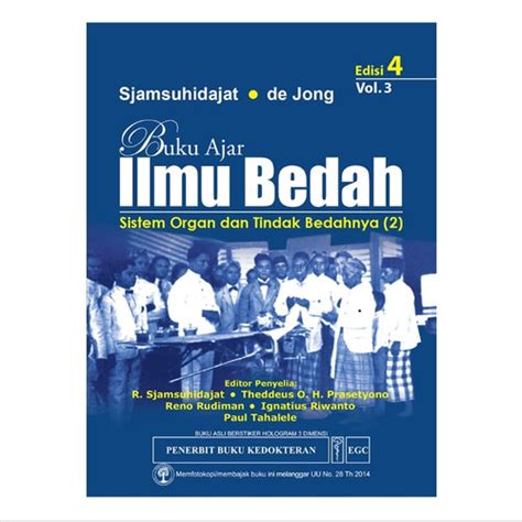 Jual Buku Ajar Ilmu Bedah Vol Edisi R Sjamsuhidajat Jakarta