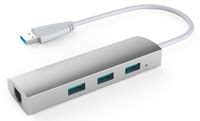 Wavlink USB 3 0 3 Port Aluminium Hub With Gigabit LAN At Mighty Ape NZ