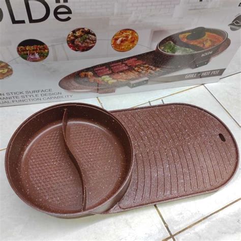 Promo Plate Elemen Pemanas Bolde Super Electic Grill 2 In 1 Grill Hot Pot Diskon 23 Di Seller
