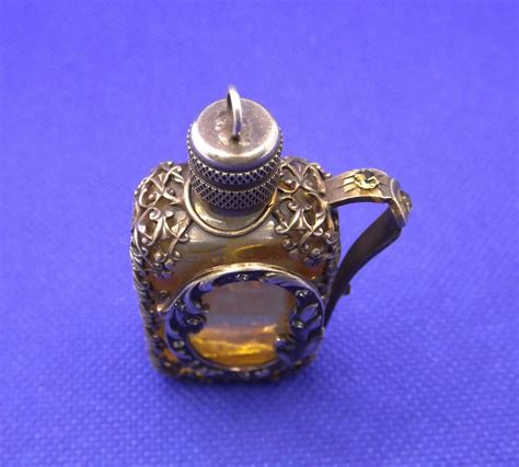 Vintage Perfume Bottle Pendant Etsy