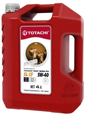 Моторное масло TOTACHI Niro Optima Pro Synthetic, 5W-40, 4л ...