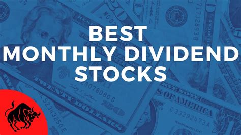 The Best Monthly Dividend Stocks For Income YouTube