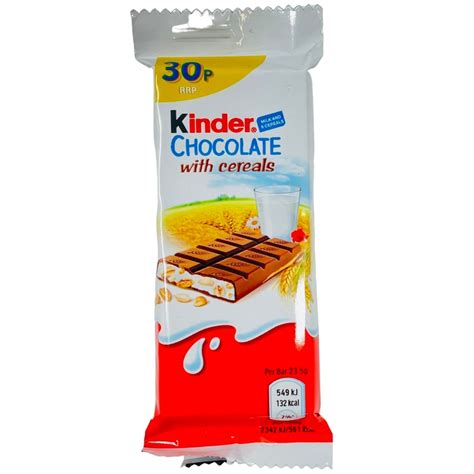 Kinder Chocolate With Cereal Bar 24g Candy Funhouse Candy Funhouse Ca