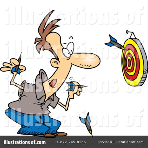 Darts Clipart 443204 Illustration By Ron Leishman