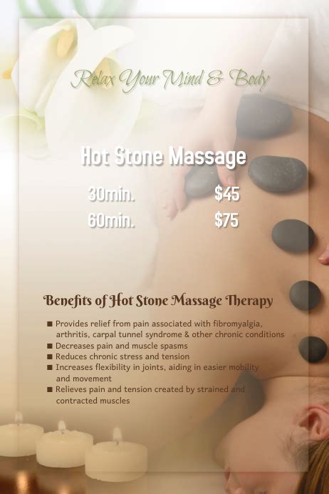 Massage Poster Template Postermywall