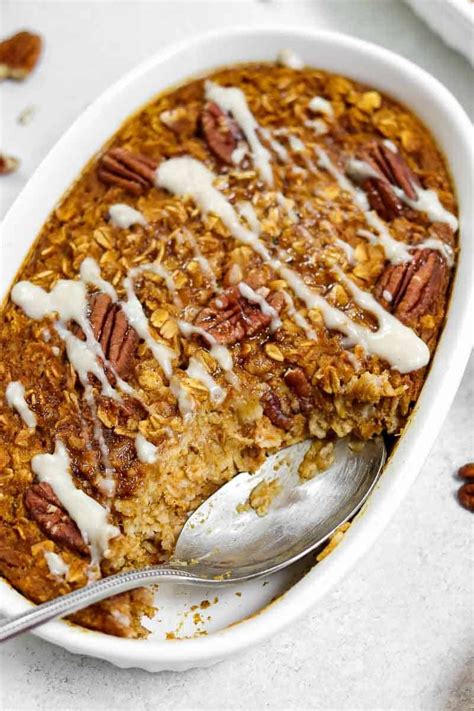 Vegan Baked Pumpkin Oatmeal Eat With Clarity Recipe Baked Pumpkin