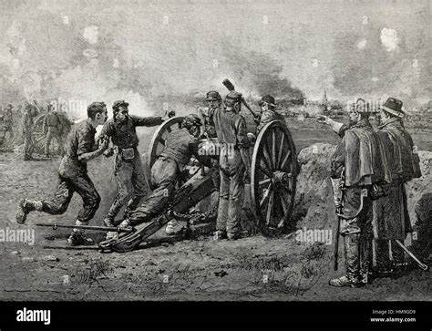 Civil War Artillery Firing Hi Res Stock Photography And Images Alamy