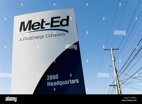 A Logo Sign Outside Of The Headquarters Of Met Ed A Subsidiary Of