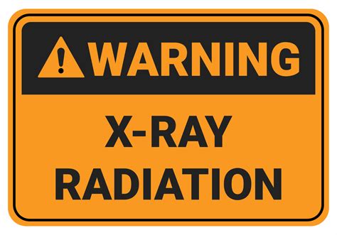 Safety sign warning x-ray radiation.symbol illustration. Osha and ANSI ...