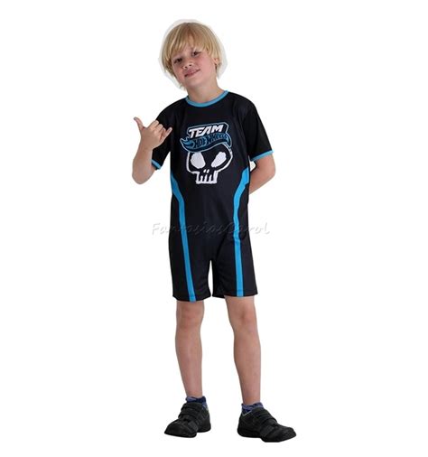 Fantasia Piloto Hot Wheels Infantil Curta Azul