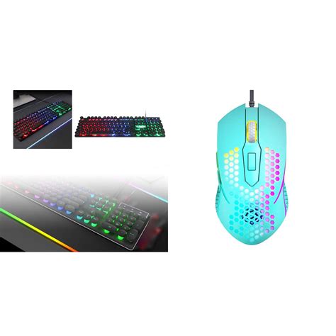 ergonomic mouse and keyboard Backlit Programmable for Windows PC Gamers ...