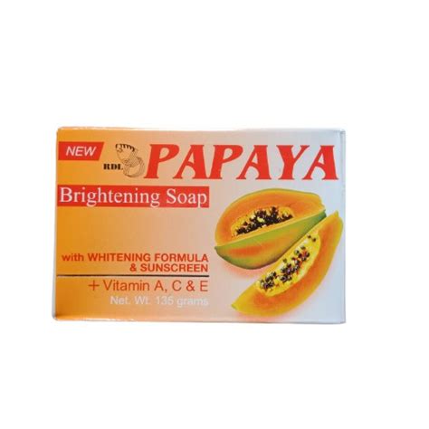 Jual PROMO Sabun PAPAYA RDL BRIGHTENING SOAP 135gr ORIGINAL ASLI 100