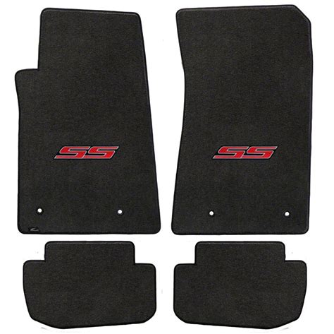 Lloyd Camaro Velourtex Front And Rear Floor Mats With SS Logo Black