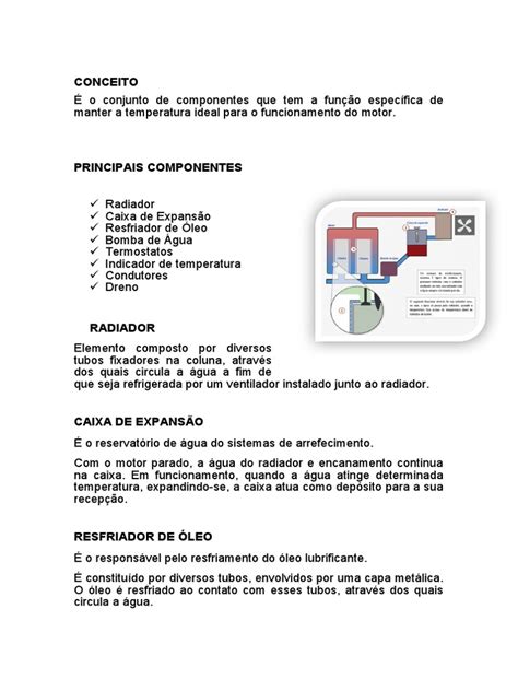 No Sistema De Arrefecimento Nao Se Utiliza O Seguinte Componente - Componentes do Sistema de Arrefecimento | PDF