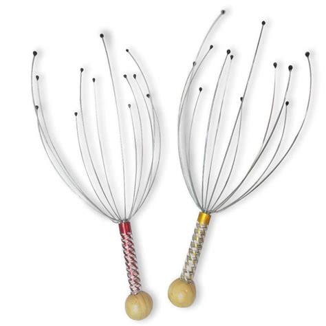 Om Sai Trader Hand Held Scalp Stainless Steel Head Massager Set Of 2 Health