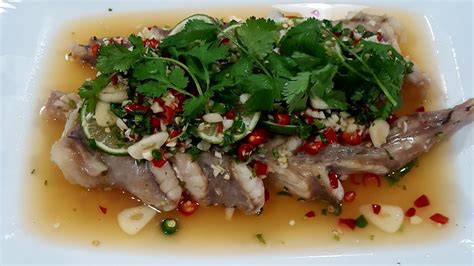 How To Steamed Monkfish W Chili Garlic Lime Sauce Youtube