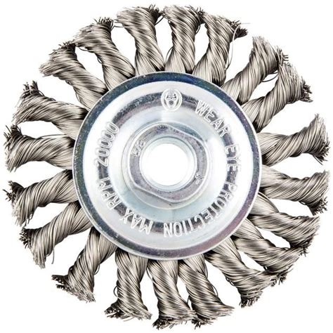 Norton Gemini Stainless Steel Standard Twist Knot Wire Wheel Brush Norton Abrasives Us And