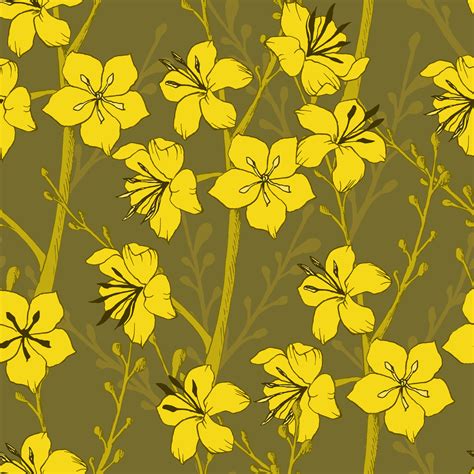 Yellow Flower Texture Background