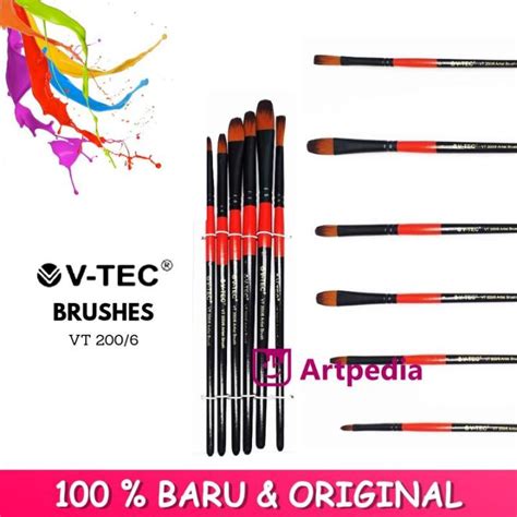 V Tec Brush Vt Set Kuas Lukis Set Kuas V Tec Lazada Indonesia