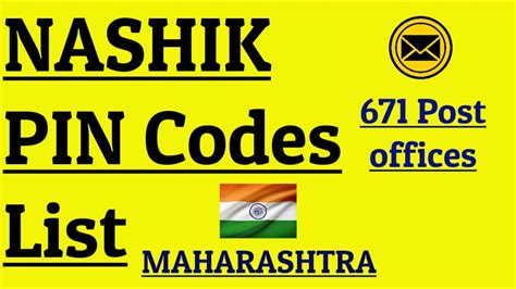 NASHIK PIN Code S List 671 Post Offices MAHARASHTRA YouTube