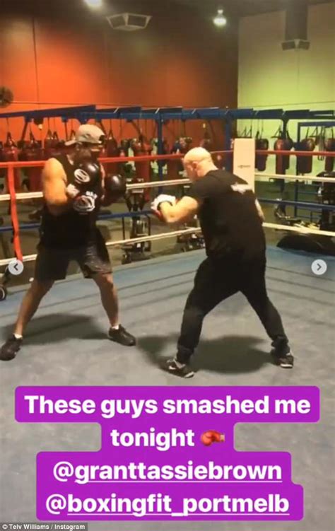 Mafs S Telv Williams Flaunts His Biceps During A Boxing Session Daily