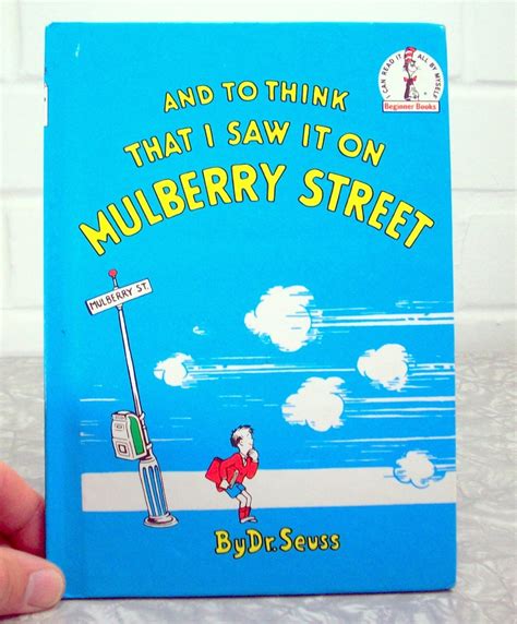 Vintage Book Dr Seuss1937 Mulberry Street by SuzisCornerBoutique