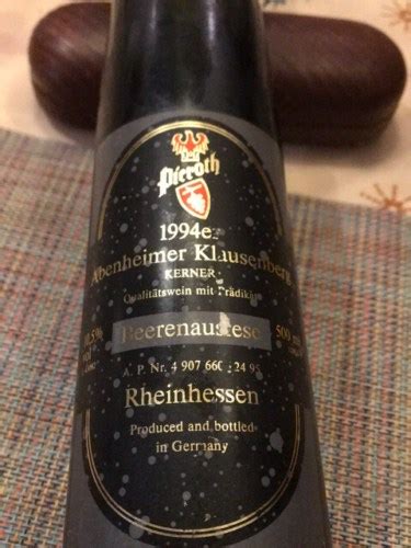 Pieroth Abenheimer Klausenberg Kerner Beerenauslese Vivino Us