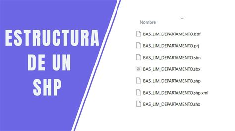 ESTRUCTURA DE UN SHAPEFILE SHP YouTube