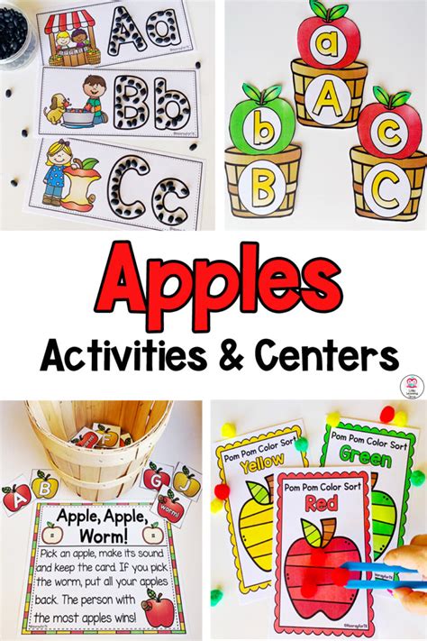 Apple Activities For Little Learners Managing Munchkins