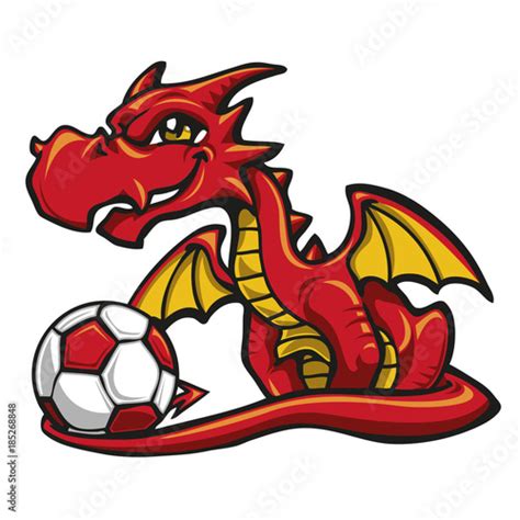 Dragon Soccer Player Stock Vector Adobe Stock