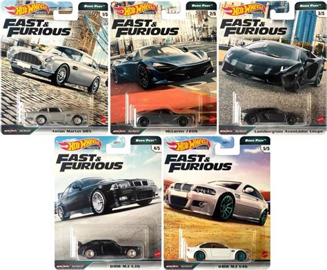 HOT WHEELS FAST AND FURIOUS ZESTAW 5 AUT EURO FAST 10077838169 Oficjalne Archiwum Allegro