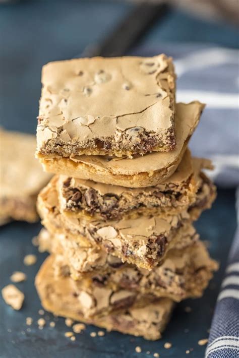 Halfway To Heaven Bars Meringue Topped Chocolate Chip Cookie Bars