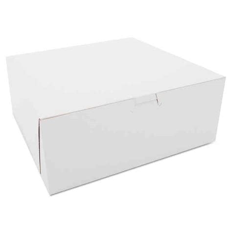 White One Piece Non Window Bakery Boxes By Sct® Sch0973