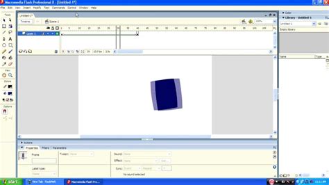How To Create Shape Tween In Macromedia Flash Youtube