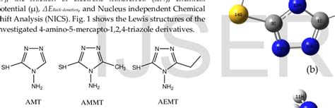 Molecular Structure Of Amino Mercapto Triazole Derivatives