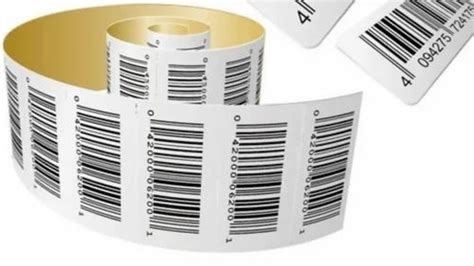 Paper White Plain Barcode Sticker 35x22mm Packaging Type Roll At Rs