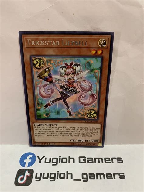 Yu Gi Oh Trickstar Lilybell Cotd En Rare St Edition Light Played Ebay