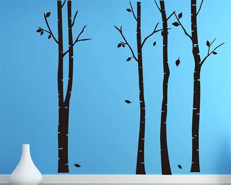 Birch Tree Wall Decal Vinyl Tree Art Stickers