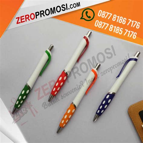 Jual Souvenir Pen Unik Pen Bintik Custom Cetak Logo Murah