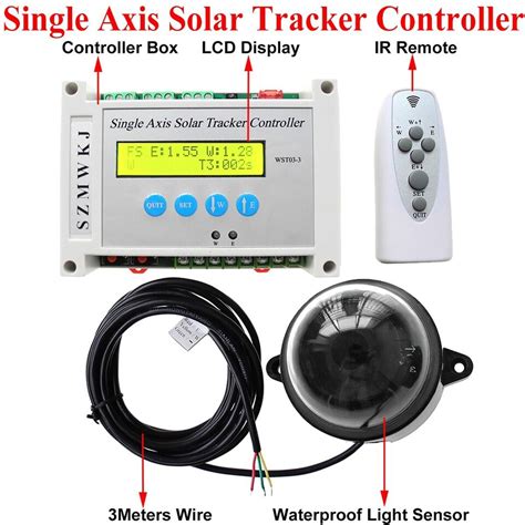 N Single Axis Solar Tracker Dc Linear Actuator W Electronic