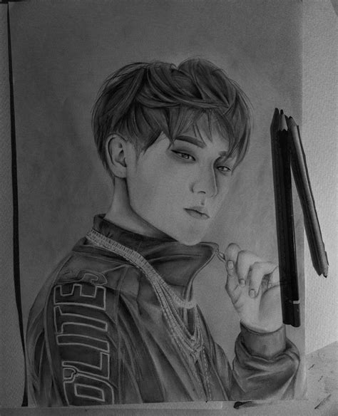 Zitao Huang Fanart Fan Art Male Sketch Sketches