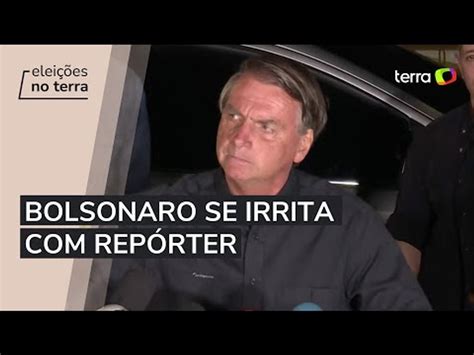 Questionado sobre pesquisas Bolsonaro se irrita repórter Não