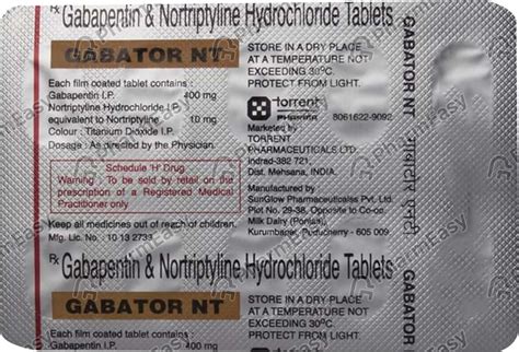 Gabator Nt Strip Of Tablets Uses Side Effects Price Dosage