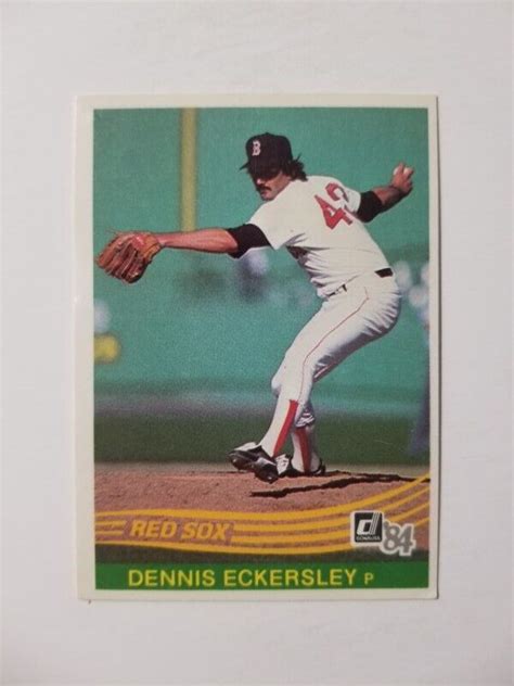 DENNIS ECKERSLEY 1984 DONRUSS BASEBALL CARD 639 BOSTON RED SOX EBay