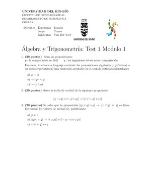 Logica Material Lgebra Y Trigonometr A Universidad Del B Io B